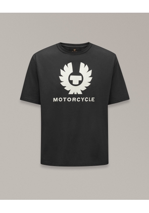 Belstaff Motorcycle Phoenix T-shirt Men's Cotton Jersey Black Size 2XL