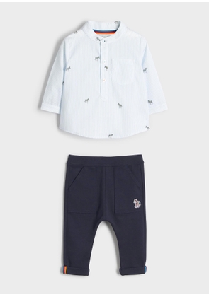 Paul Smith Junior Babies Shirt & Trousers Set White