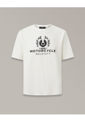 Belstaff Motorcycle Build Up T-shirt Men's Cotton Jersey Bone Size M
