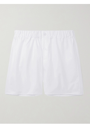 Emma Willis - Cotton Oxford Boxer Shorts - Men - White - S