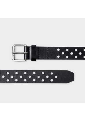 Paul Smith Black Perforated Leather Belt