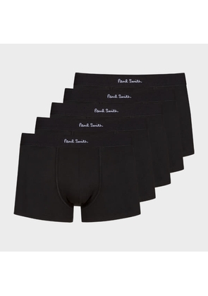 Paul Smith Organic Cotton Black Boxer Briefs Five Pack