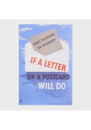 Paul Smith TBC 'If A Letter Or Postcard Will Do, 1944' Poster Print by H. A. Rothholz Multicolour