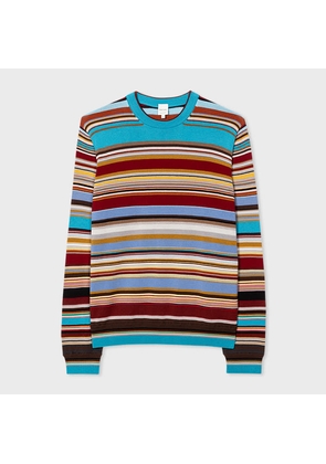 Paul Smith Multi 'Signature Stripe' Crew Neck Sweater Multicolour