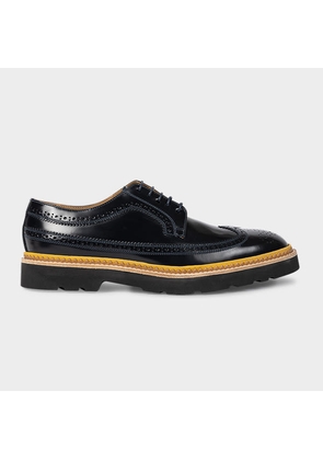 Paul Smith Navy High-Shine Leather 'Count' Brogues Blue