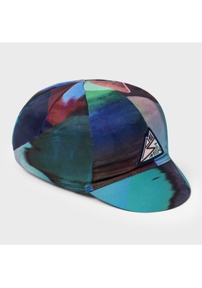 Paul Smith 'Abstract Landscape' Cycling Cap Blue