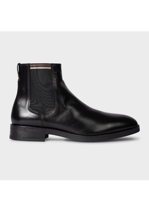 Paul Smith Black Leather 'Lansing' Chelsea Boots
