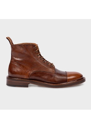 Paul Smith Tan Leather 'Newland' Boots Brown