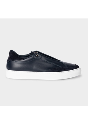 Paul Smith Navy Leather 'Sato' Trainers Blue