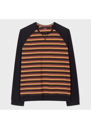 Paul Smith 'Artist Stripe' Jersey Cotton-Blend Sweatshirt Multicolour