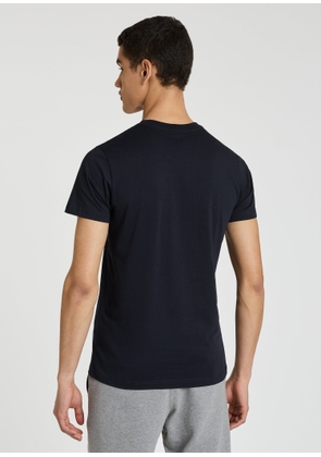 PS Paul Smith Navy Cotton Zebra Logo T-Shirt Blue