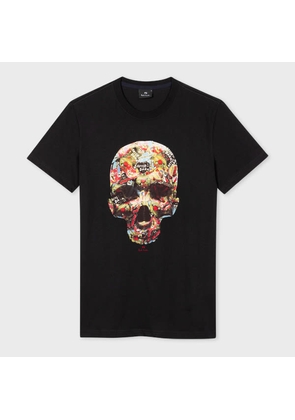 PS Paul Smith Slim-Fit Black 'Sticker Skull' T-Shirt