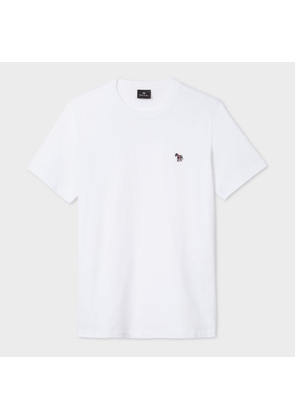 PS Paul Smith White Cotton Zebra Logo T-Shirt