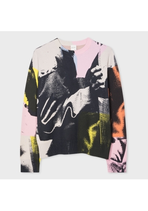 Paul Smith 'Life Drawing' Print Knitted Cotton Sweater Multicolour