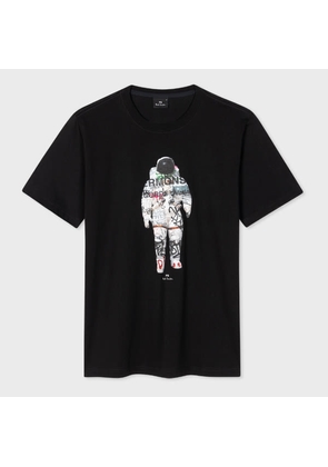 PS Paul Smith Organic Cotton 'Astronaut' T-Shirt Black