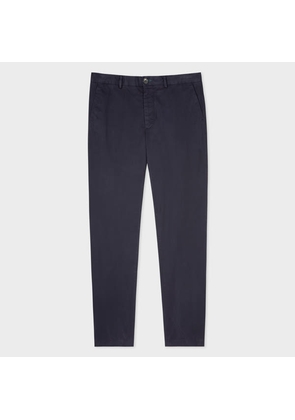 PS Paul Smith Navy Mid-Fit 'Broad Stripe Zebra' Chinos Blue