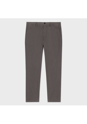 PS Paul Smith Charcoal Grey Mid-Fit 'Broad Stripe Zebra' Chinos Brown