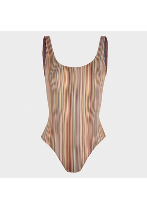 Paul Smith Women's 'Signature Stripe' Swimsuit Multicolour