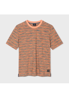 PS Paul Smith Orange Space-Dye Cotton T-Shirt