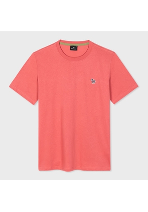 PS Paul Smith Pink Organic Cotton Zebra Logo T-Shirt
