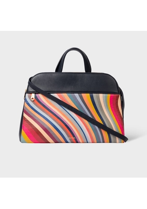 Paul Smith Women's 'Swirl' Leather Bowling Bag Multicolour
