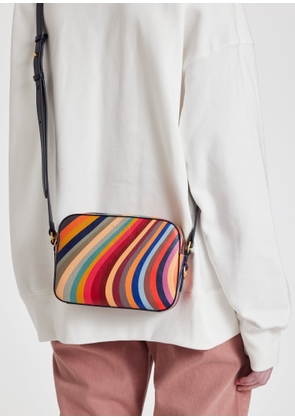 Paul Smith 'Swirl' Leather Cross-Body Bag Multicolour