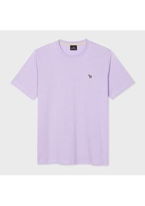 PS Paul Smith Lilac Organic Cotton Zebra Logo T-Shirt Purple