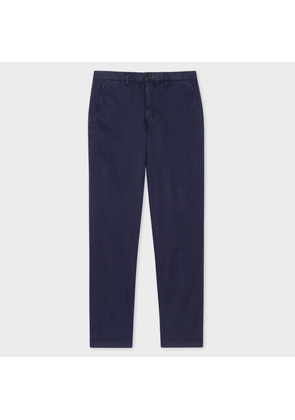 PS Paul Smith Tapered-Fit Dark Navy Stretch-Cotton Chinos Blue