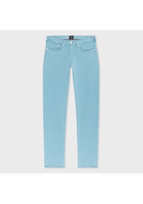 PS Paul Smith Tapered-Fit Powder Blue Garment-Dyed Organic Cotton-Stretch Jeans