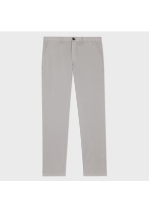 PS Paul Smith Tapered-Fit Pale Grey Stretch-Cotton Chinos