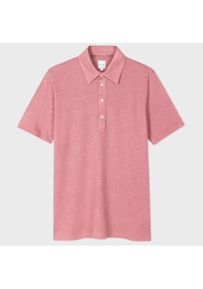 Paul Smith Pink Linen-Piqué Polo Shirt