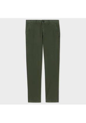 PS Paul Smith Tapered-Fit Dark Green Organic Cotton-Stretch Chinos