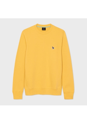 PS Paul Smith Yellow Zebra Logo Organic Cotton Sweatshirt