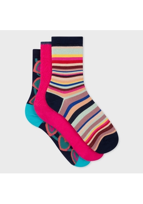 Paul Smith Women's Mixed Socks Three Pack Multicolour