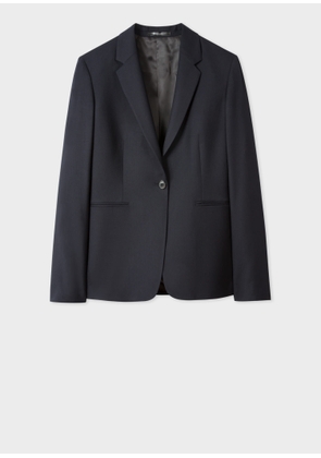 Paul Smith A Suit To Travel In - Women's Navy One-Button Wool Blazer Blue
