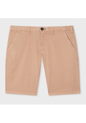 PS Paul Smith Tan Stretch-Cotton Twill Shorts Brown