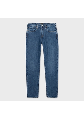 PS Paul Smith Tapered-Fit Mid Blue Wash 'Organic Vintage Stretch' Jeans