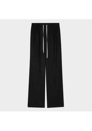 Paul Smith Women's Black Linen Drawstring Trousers