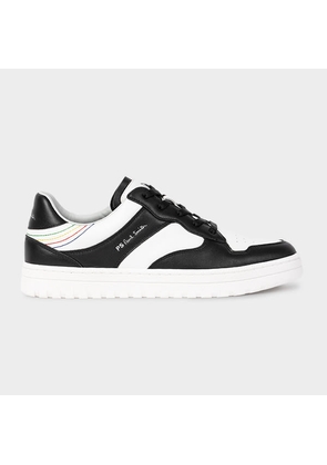 PS Paul Smith Black and White Leather 'Liston' Trainers