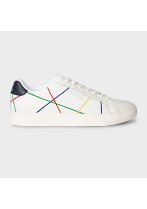 PS Paul Smith White Abstract 'Rex' Trainers