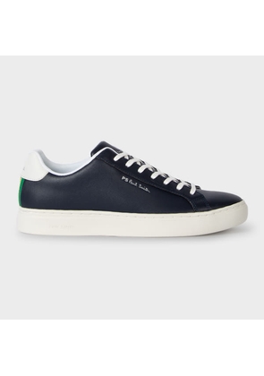 PS Paul Smith Navy Leather 'Rex' Trainers Blue