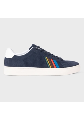 PS Paul Smith Navy Suede 'Sports Stripe' 'Rex' Trainers Blue