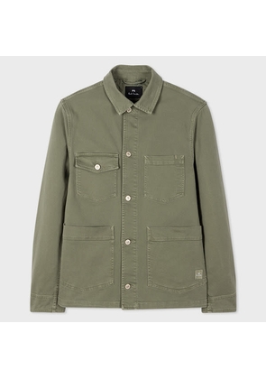 PS Paul Smith Khaki Green Stretch-Cotton Chore Jacket
