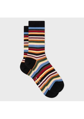 Paul Smith Women's Bold 'Signature Stripe' Socks Multicolour
