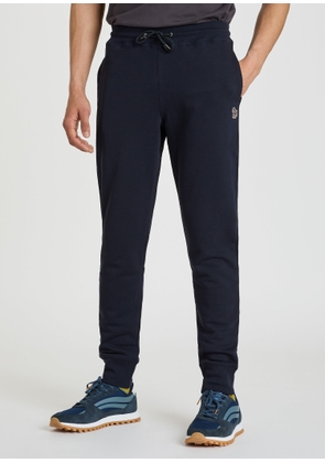 PS Paul Smith Tapered-Fit Dark Navy Zebra Logo Cotton Sweatpants Blue