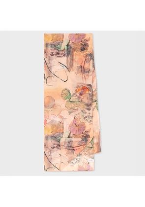 Paul Smith Women's Nude 'Narcissus' Scarf Brown