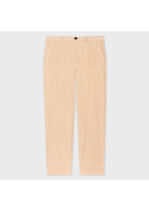 PS Paul Smith Loose-Fit Light Tan Corduroy Trousers Brown