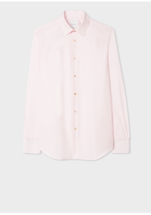 Paul Smith Tailored-Fit Pink Cotton 'Artist Stripe' Cuff Shirt