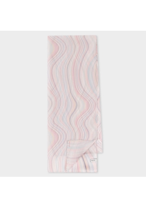 Paul Smith Women's Silk Faded 'Swirl' Scarf Multicolour