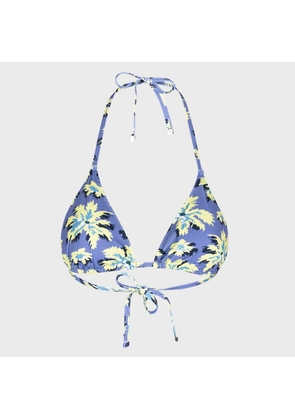 Paul Smith Women's Cornflower Blue 'Palmera' Triangle Bikini Top